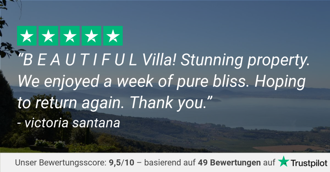 Trustpilot review of Casa Bramasole