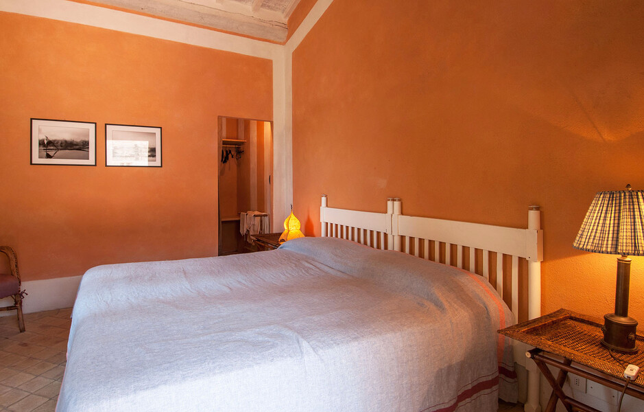 Helle und freundliche Farben bestimmen die Gestaltung der Schlafzimmer im  Il Lavacchio