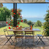 Esstisch des Ferienhauses in Umbrien mit Blick auf den Trasimeno See