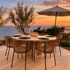 roc villa castiglioncello tuscany -  dining table .