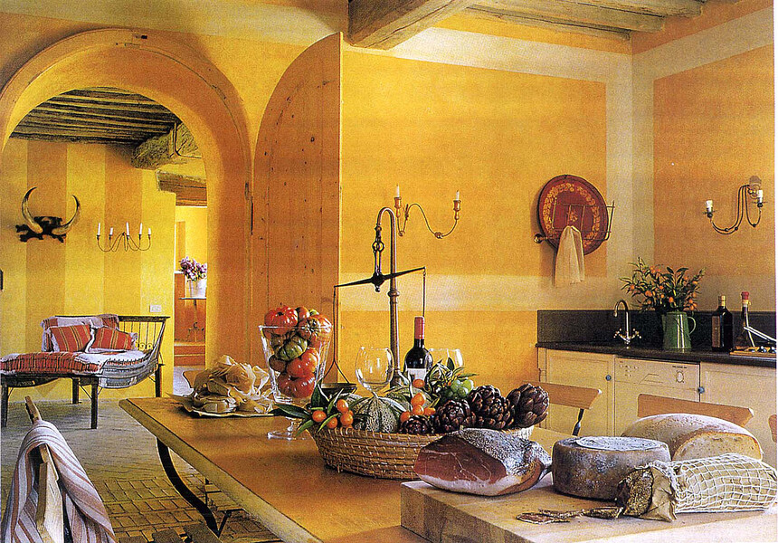 Schöne Küche in Lavacchio bei Montalcino in der Toskana