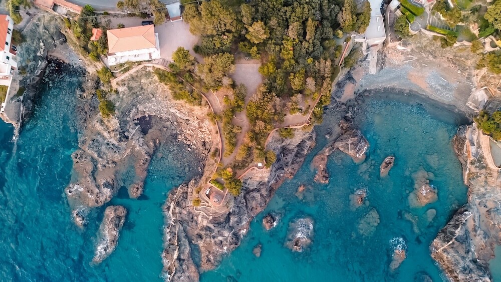 roc villa castiglioncello drone giardino 
