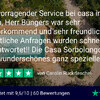 Bewertung auf Trustpilot der Miete von Casa Sorbolongo