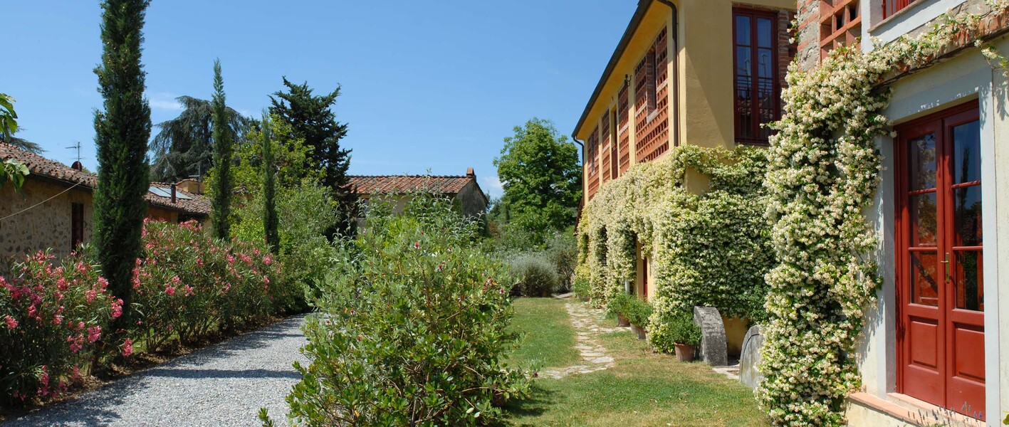 Unser Ferienhaus Le Casine schmiegt sich traumhaft in die grüne Landschaft der Toskana ein