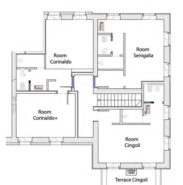 Casale 3 Gelsi Floorplan upperfloor