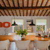Esszimmer mit Charme im Ferienhaus in den Marken der Casa Sorbolongo