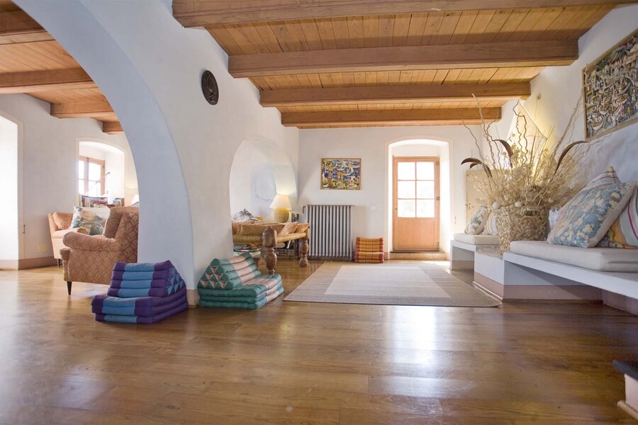 Wohnzimmer im Ferienhaus La Regolina in Ligurien