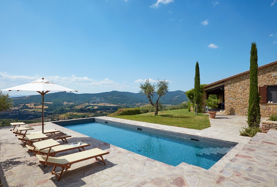 Ferienhaus Casa il Sogno mit privatem Pool und Sonnenliegen in Italien