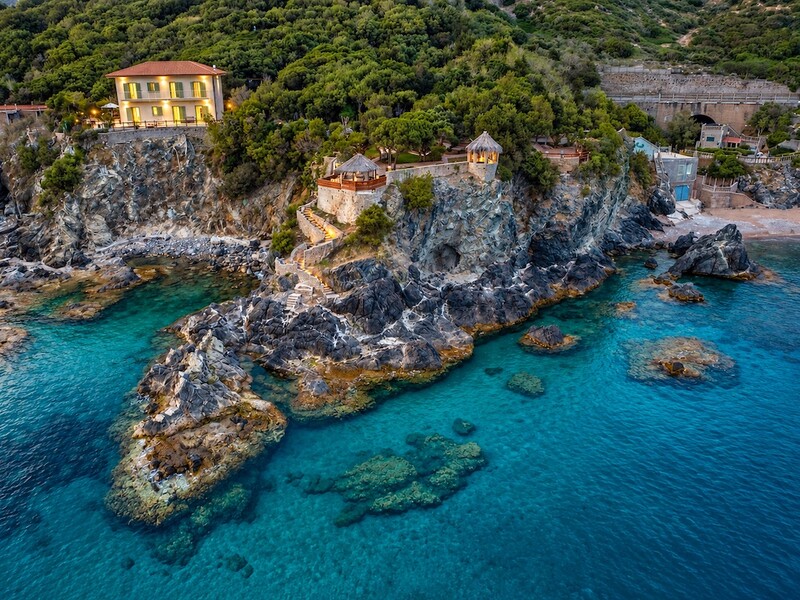 Roc villa tuscany castiglioncello - drone private bay .
