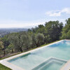 Private pool in the holiday home in Tuscayn with view over Lucca