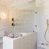 La Casetta at La Segreta Bathroom 2 with shower and fluted glass