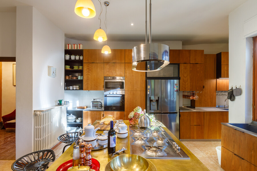 Villa Ponti Bellavista Kitchen from external doors