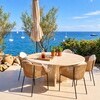 roc villa castiglioncello tuscany - tavolo da pranzo esterno.