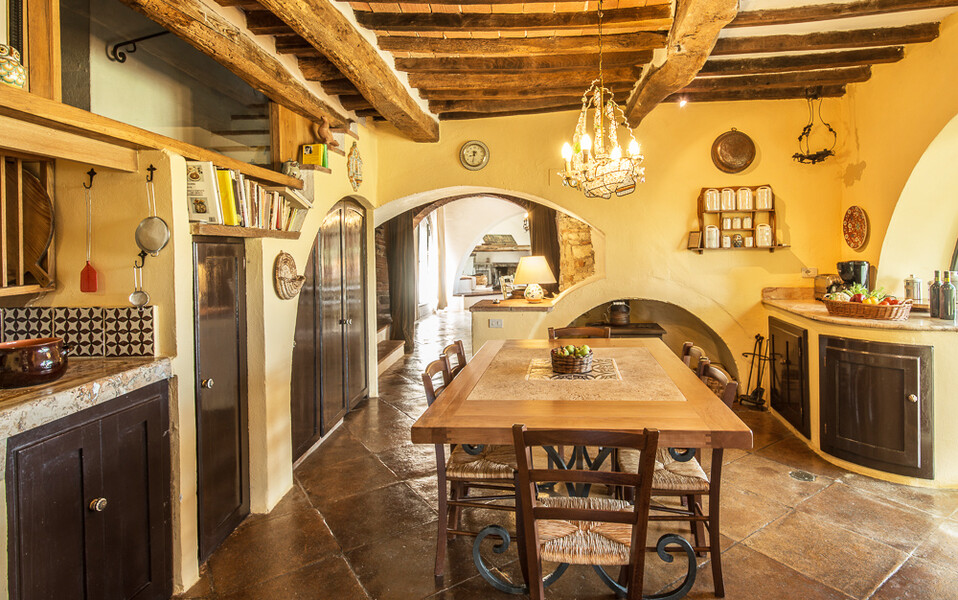 Küche mit Charme in der Villa im Chianti Camporempoli