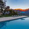 Villa Ponti Bellavista  Pool with flaming mountains